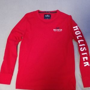 Red Longsleeve Hollister Shirt Never Worn